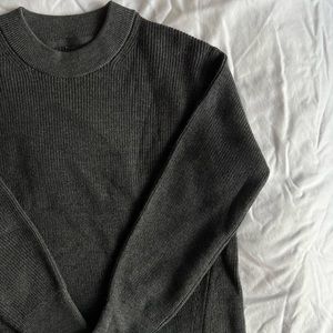 lululemon athletica Dark Gray Crew Neck Sweater